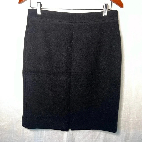 J. Crew Mercantile Back Zip Wool Skirt - Picture 1 of 4